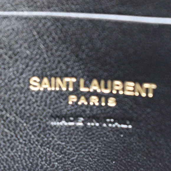 YVES SAINT LAURENT  Mini Lou Grain De Poudre Camera Crossbody Bag Dark Natural - Picture 9 of 11